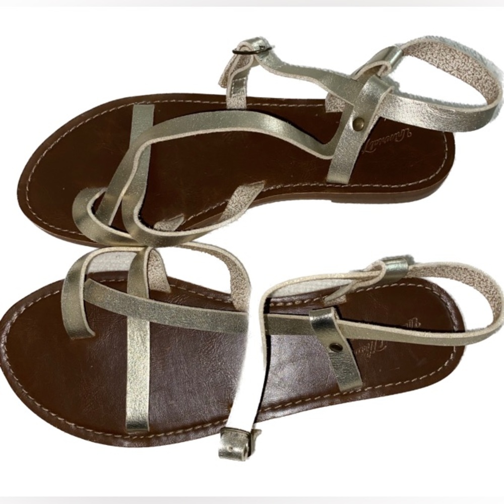 Universal Thread Gold Strappy Sandals